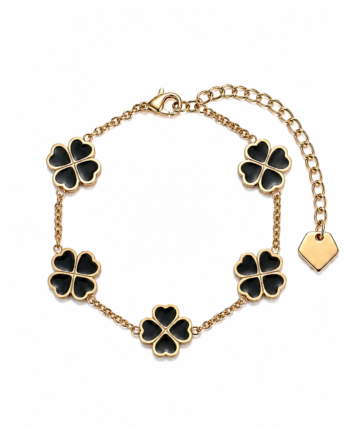 Black Classic Clover Armband