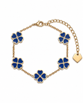 Blue Classic Clover Armband