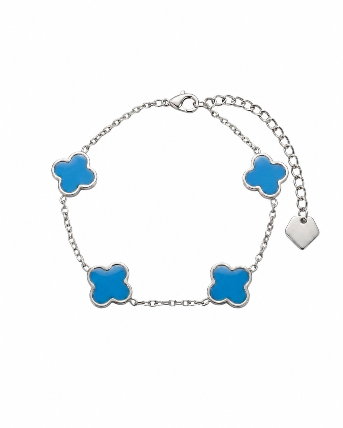 Blue Clover Armband