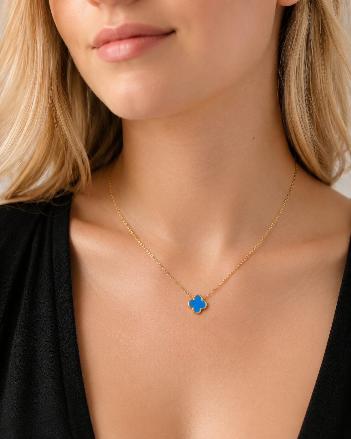 Blue Clover Kette