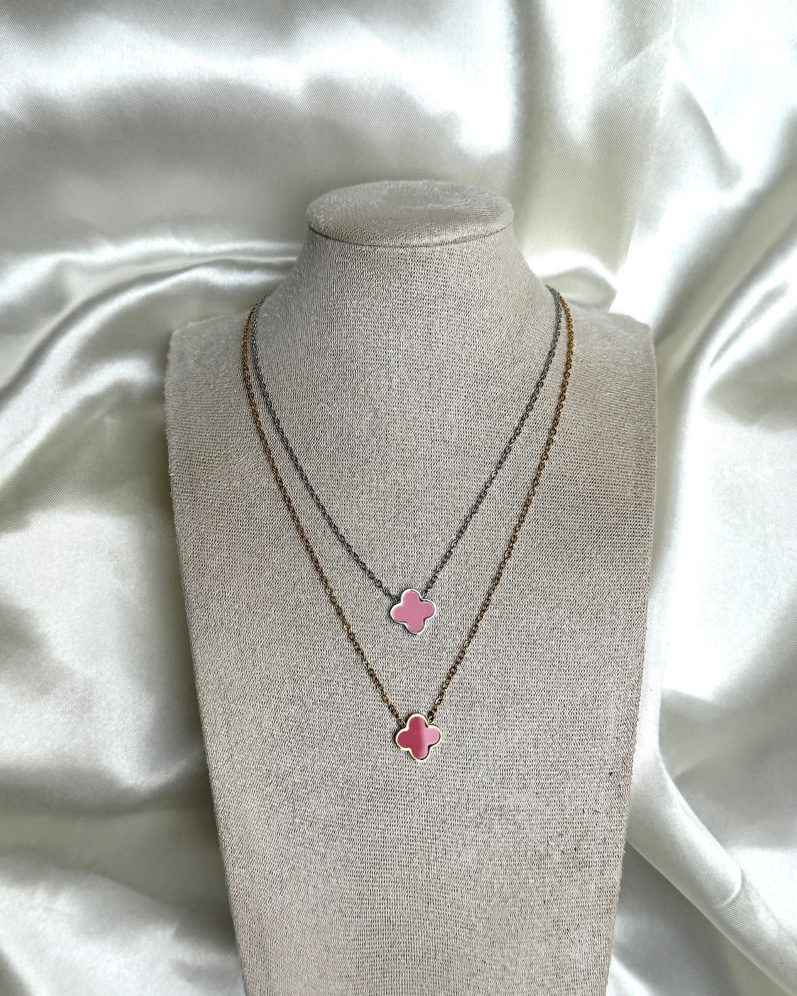 Pink Clover Kette