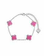 Pink Clover Armband