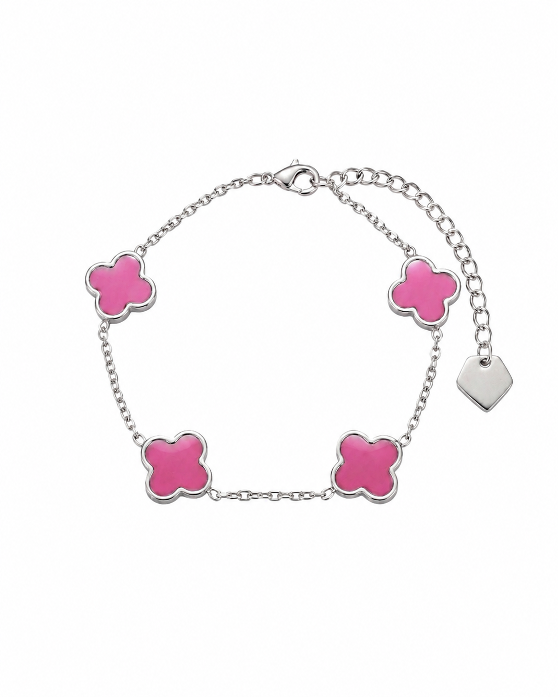 Pink Clover Armband