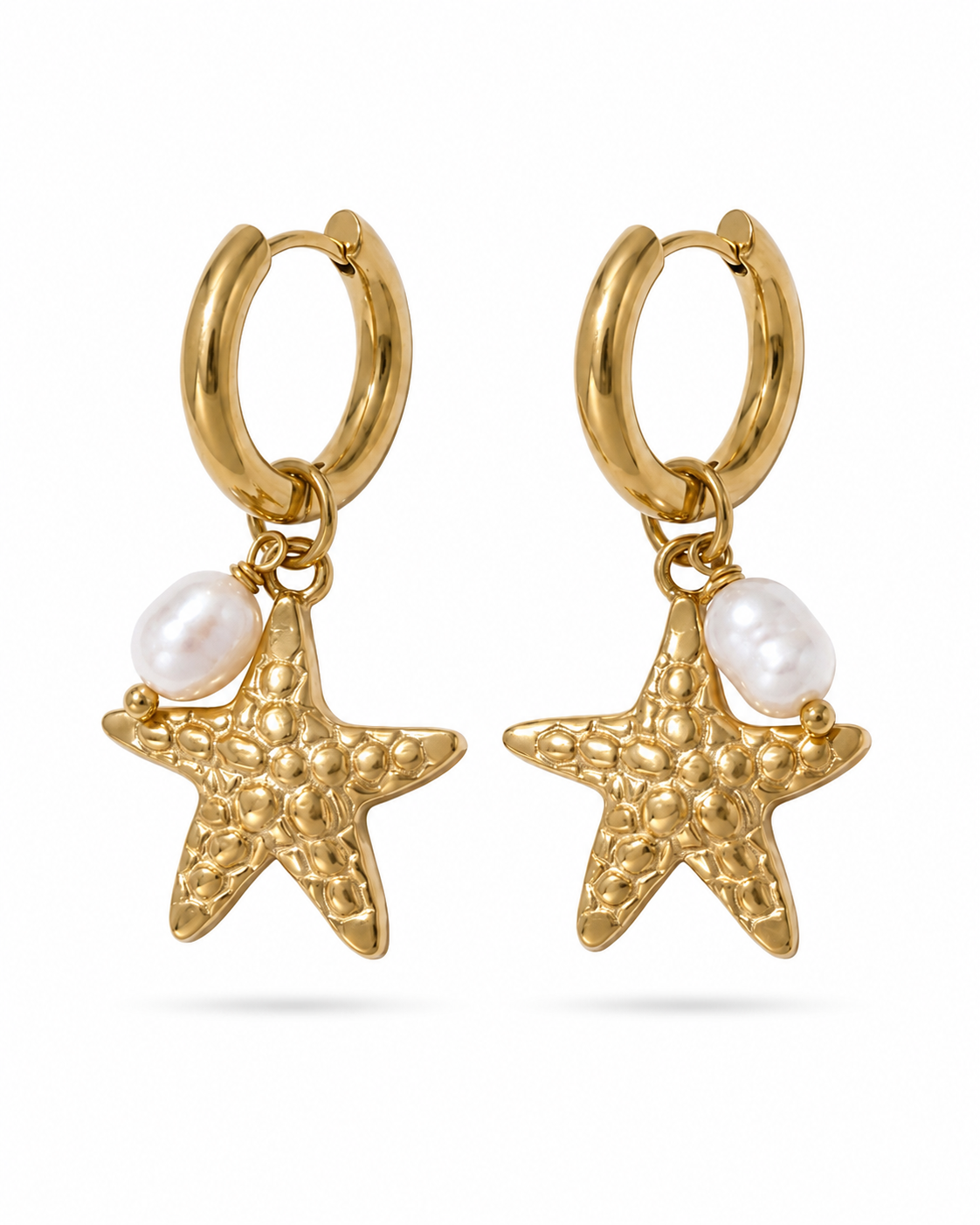 Starfish Perl Ohrringe