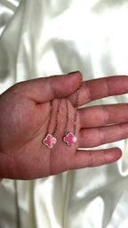 Pink Clover Kette