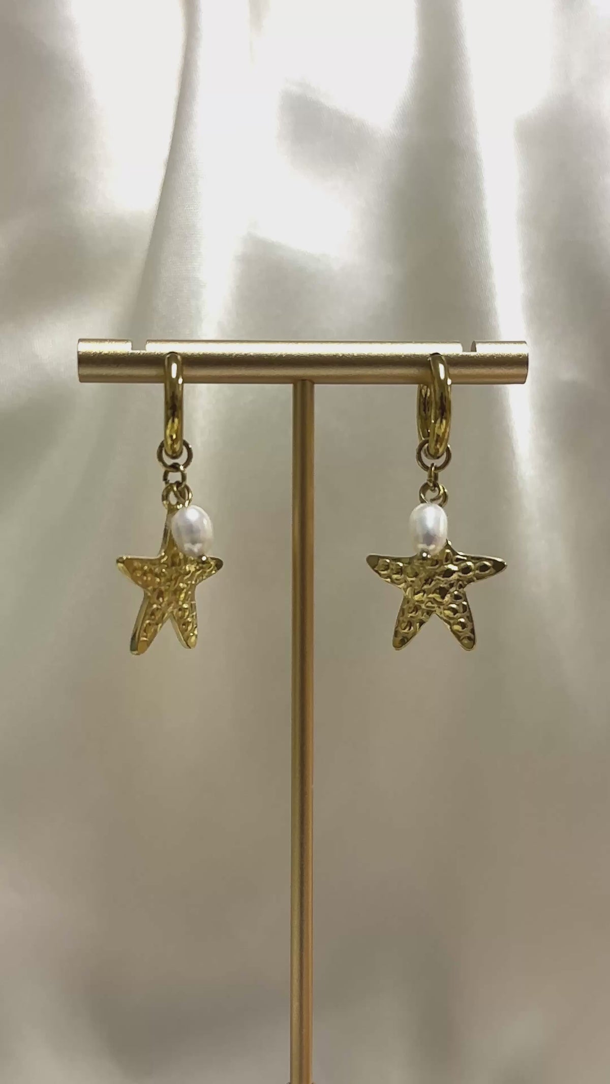 Starfish Perl Ohrringe